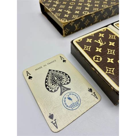 louis vuitton playing cards for sale|louis vuitton small card wallet.